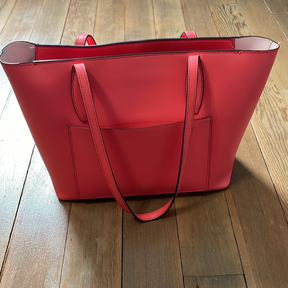 Kate Spade leather coral purse tote - Picture 2 of 12
